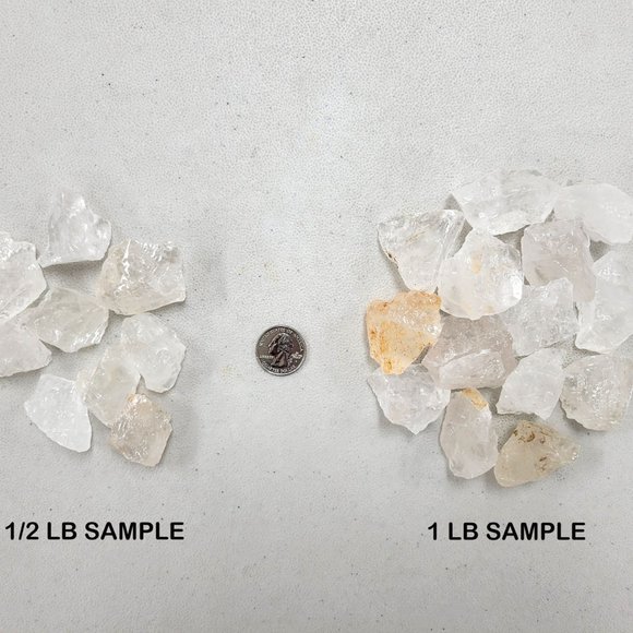 1 LB Raw Clear Quartz Crystals Bulk from Madagascar Wholesale Natural Gemstones - Picture 3 of 4